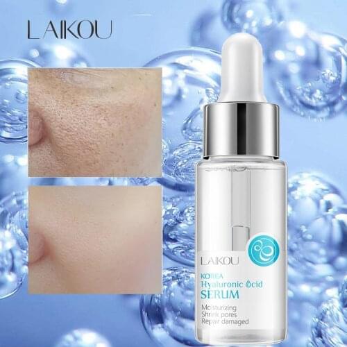 Hyaluronic Acid Face Serum Anti-Aging Shrink Pore Whitening Moisturizing Essence Face Cream Dry Skin Care 15ml
