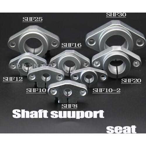 Hot sale 1pc SHF8 SHF10 SHF12 SHF13 SHF16 SHF20 SHF25 SHF30 8mm linear rail shaft support XYZ Table CNC Router 3D printer Part