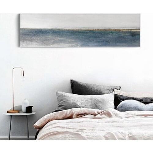 Oil painting hand-painted abstract color bedroom paintings modern light luxury bedside painting sofa background decorative paint