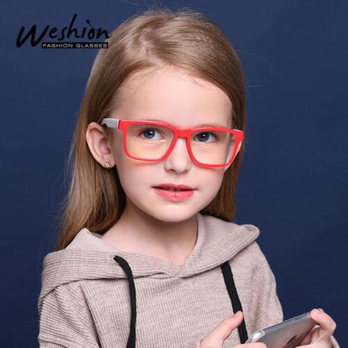 Girls Blue Light Blocking Glasses Kids Anti Glare Filter Children Eyeglasses Optic Lenses With Prescription 3-10 Years Old