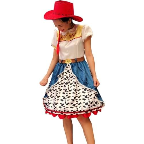2018 The Yodeling Cowgirl Jessie Outfit Cosplay Costume Halloween Carnival Costumes For Adult And Kids