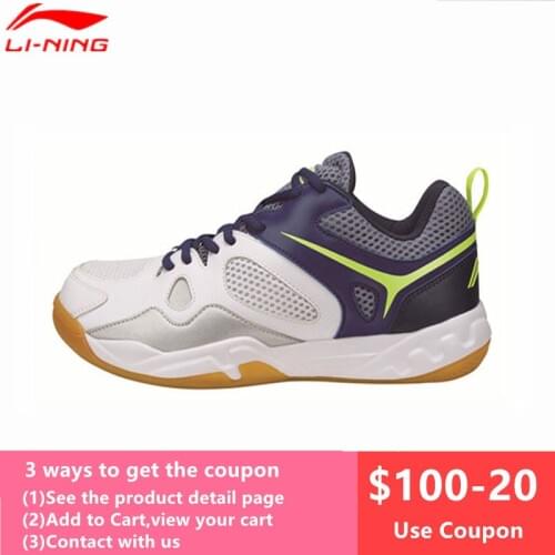 Li-Ning Newest Badminton Shoes for Men Training Breathable Lining Athletic Sneaker Anti-Slippery Sport Shoe LN AYTM025 L702OLB