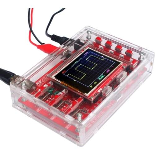 DSO138 2.4" TFT Digital Oscilloscope Acrylic Case DIY Kit SMD Soldered