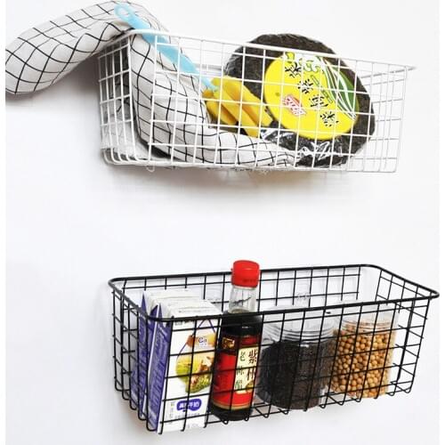 5KG Wall Shelf Kitchen Storage Rack Basket Bathroom Storage Box Shelves Wall Hanging Rack Shelf Organizer Makeup Storage