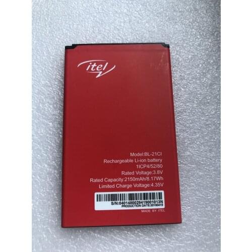 New Original 3.7V 2150mAh 7.77Wh BL-21CI Replacement Battery For ITEL BL-21CI mobile phone