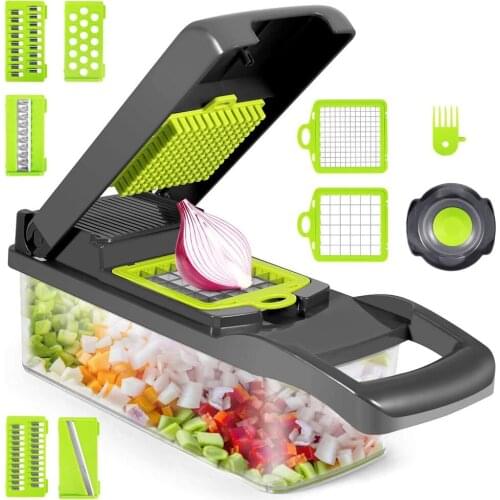 Vegetable Chopper Slicer Onion Cutter Cheese Grater Veggie Chopper for Prep Multi-function Kitchen Aid Chopper Slicer Peeler Cut