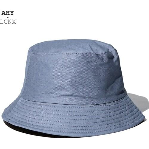 Cotton Bucket Hats For Women Men Branded Panama Hat Solid Color Sunbonnet Outdoor Sunscreen Fedoras Fisherman Hat Beach Cap