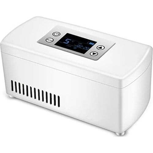 Insulin Refrigerator Portable Diabetic Insulin Storage Cooler Bag Rechargeable Mini Fridge Medicine Ice Box with LCD Display