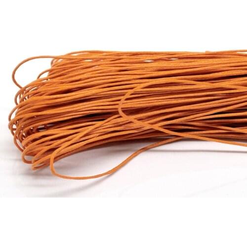 Lovely 80M(3149-5/8") Orange Waxed Cotton Cord 1mm for Bracelet/ Necklace (B19329)