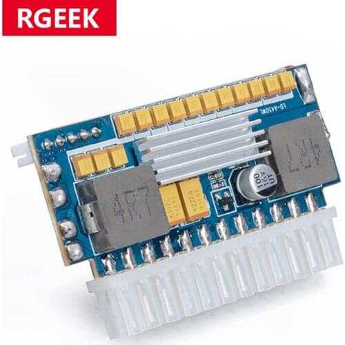 RGeek 450W 24Pin 12V DC Input Peak 450W Output Realan Mini ITX Pico PSU DC ATX PC Switch DC-DC ATX Power Supply for Computer PC