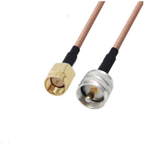 SMA Male to UHF PL259 Male Connector Pigtail Jumper RG316 Cable 50 ohm