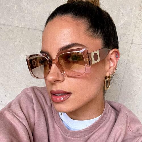 Newest Luxury Brand Rectangle Sunglasses Women 2021 Summer Fashion Vintage Oversized Mens Sun Glasses Shades Female Flower Frame