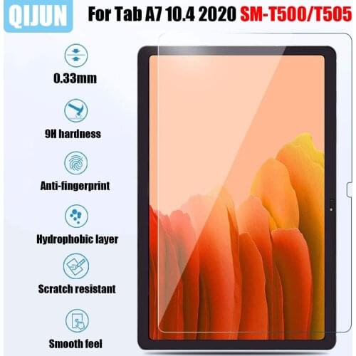 Tablet glass for Samsung Galaxy Tab A7 10.4" 2020 Tempered film screen protector hardening Scratch Proof for SM-T500 SM-T505