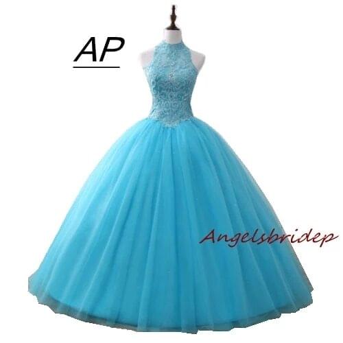 ANGELSBRIDEP Sweet 16 Quinceanera Dress 2021 Corset Appliques Tulle Vestido Debutante Gowns Hollow Back Party Vestido De 15 Anos