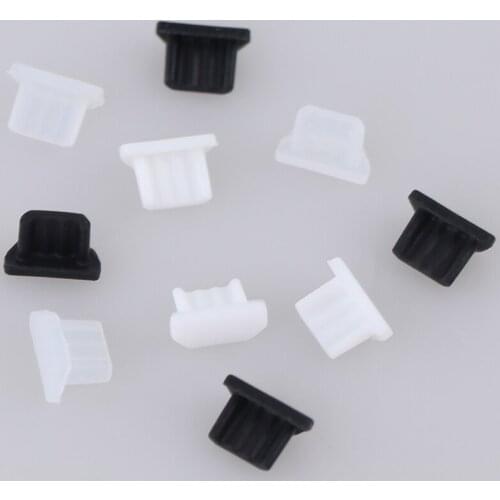 10pcs USB Silicone Dust Plug Charger Port Cover Cap Female Jack Interface Universal Micro- Dustproof Tablet PC Notebook Laptop