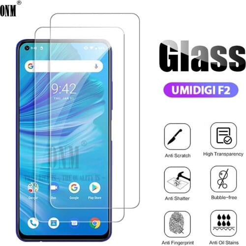 2Pcs Tempered Glass UMIDIGI F2 Screen Protector UMIDIGI F2 6.53 Protective Glass Film