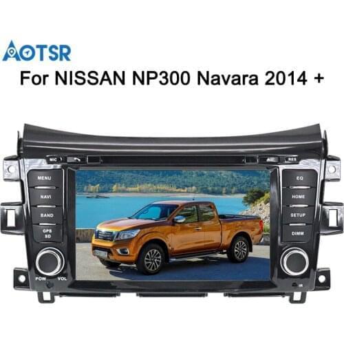 Aotsr 2 din Android 10 4+64GB Car Multimedia Radio DVD Player For NISSAN NP300 Navara 2014 - 2020 GPS Navigation IPS FM Stereo