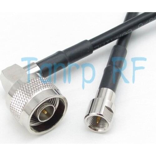 Free Shipping! 50CM N male Right angle to FME male pin RF connector 20INCH Pigtail coaxial jumper cable RG58 extension cable