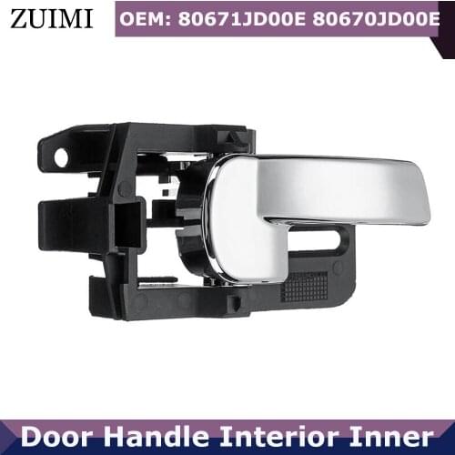 Door Handle Interior Inner Chrome 80670JD00E 80671JD00E For Nissan Qashqai J10 Left Right 2007 2008 2009 2010 2011 2012 2013