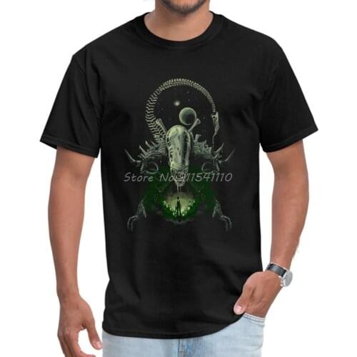 UFO Alien Nightmare Tshirts for Men Stranger Things Summer Autumn Tops Shirts Classic Men Cotton Tees Streetwear