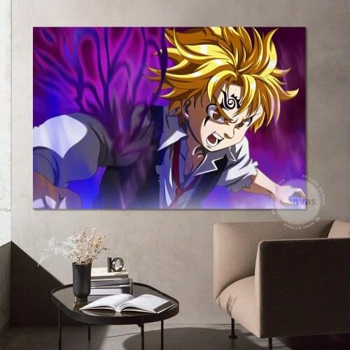 Canvas Anime Meliodas Seven Deadly Sins Pictures Home Decoration Paintings Poster HD Prints Wall Art Modular Living Room
