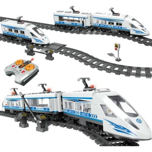 Toys Sets for Kids City Remote Control Railway Building Blocks Compatibe RC Train Station Technic Blocks Toys For Children Boys