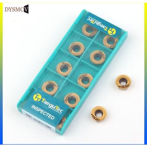 10pcs Carbide Insert RPMT1204 M C TT9080 CNC Machine Tool Milling Tool Metal Turning Tools Lathe Cutting Tool for steel