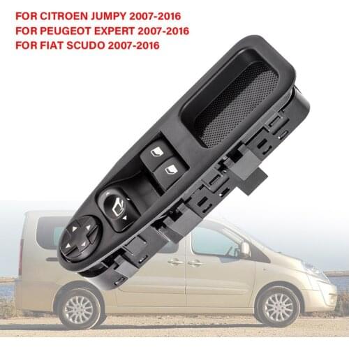 6554.ZJ For Fiat Scudo Citroen Jumpy Citroen Dispatch Peugeot Expert Master 2007 - 2016 Power Window Switch Control Button