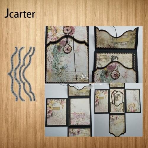 New Design Metal Cutting Dies Wavy Lines for Scrapbooking Shape Stencil Craft Diy Paper Knife Mould Blade Punch Card Make Decor