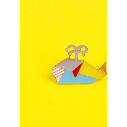 Whale Water Animal Series Set Personalized Anime Backpack Badges For Clothes Accessories For Jewelry Decorative Pins Metal Badge
