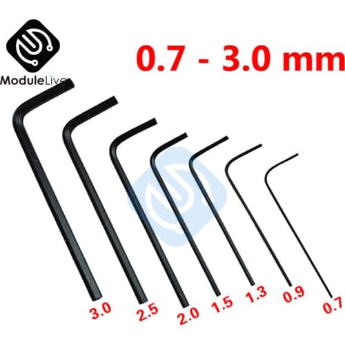 7PCS 0.7~3mm Mini Hexagon Hex Allen Key Set Wrench Screwdriver Kit Alloy Steel