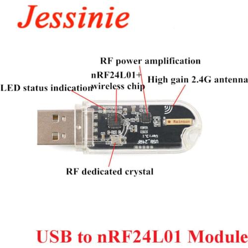 NRF24L01 Wireless Data Transmission Module 2.4G Serial Port USB TTL to nRF24L01 Long Distance Communication Digital Transmission