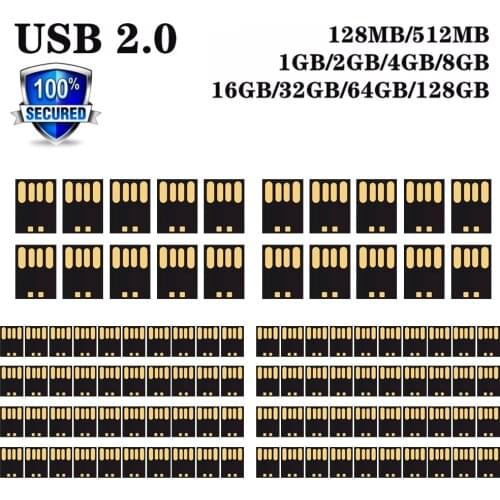 Wholesale UPD Chip USB 2.0 chip 2GB 4G 8GB 16GB 32GB 64GB 128GB pendrive memory disk flash short universal board U disk DIY