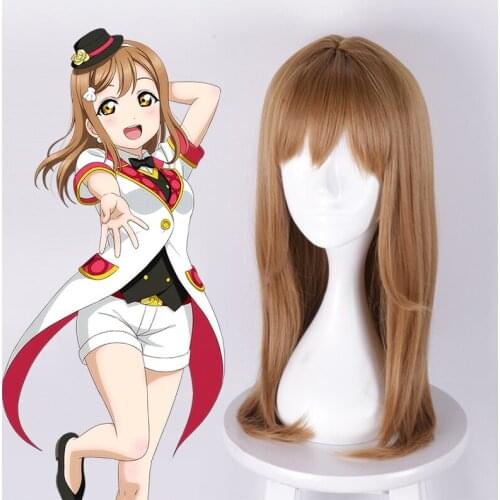 Anime Love Live Sunshine Cosplay Wigs Kunikida Hanamaru Cosplay Wig Heat Resistant Synthetic Wig Halloween Party Women Wigs