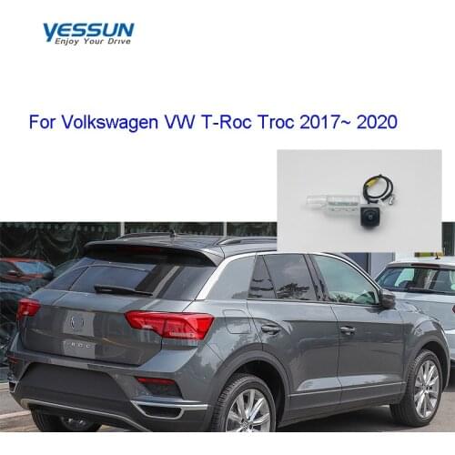 Fisheye Rear view camera For Volkswagen VW T-Roc Troc 2017~2020 AHD 720P reversing camera/ 720P license plate camera