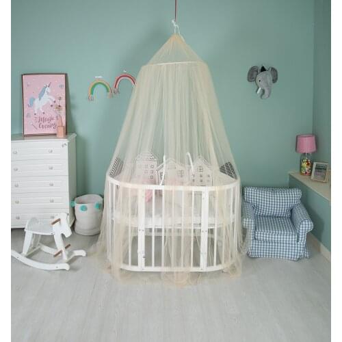 Nordic Childrens Room Dome Dream Champion Tent Bed Curtain Mosquito Net Single Door Polyester / Cotton Student Circular
