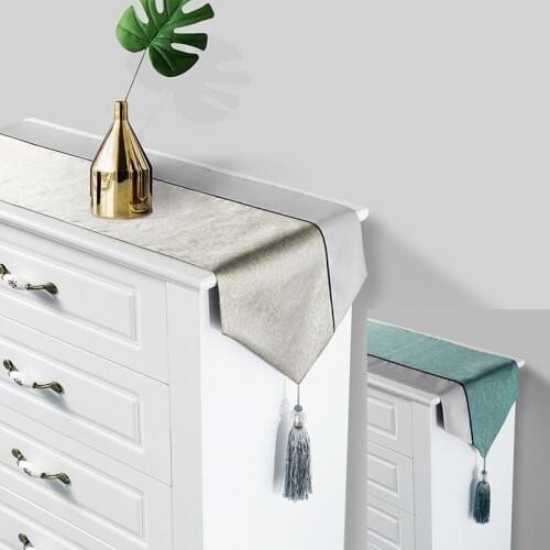 Modern Simple Style Table Runner Luxury Coffee Table /Cabinet Decoration Polyester Table Runners For Wedding camino de mesa