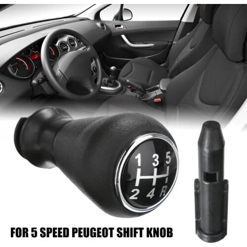 Treyues 1 pc Replacement Parts For PEUGEOT 206 306 307 For CITROEN Picasso C2 C4 5 Speed Gear Shift Knob