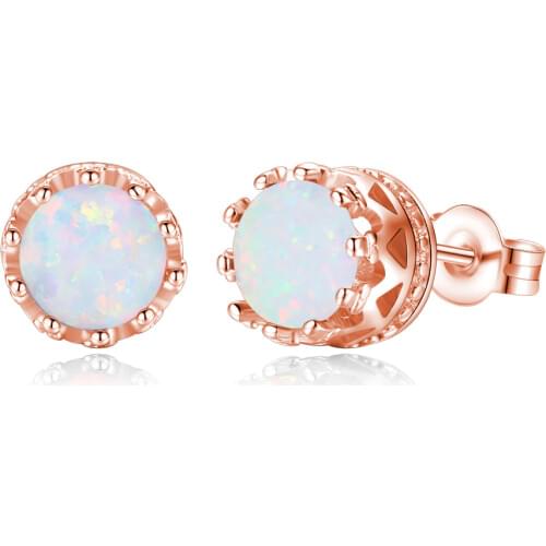 Multicolor Fire Opal Silver Plated Wholesale Hot Sell for Women Jewelry Wedding Stud Earrings