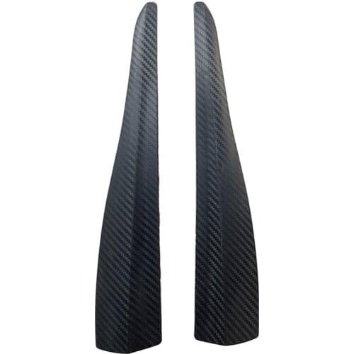 2Pcs Bumper Protective Strip Practical Anti-collision Universal Carbon Grain Car Corner Protector for Car Accessories