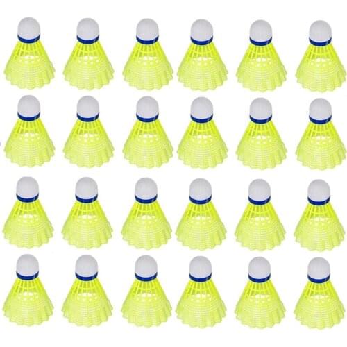 24Pcs High Speed Plastic Badminton Birdie,Training Badminton Shuttlecock for Indoor and Outdoor Sport Shuttlecocks Nylon