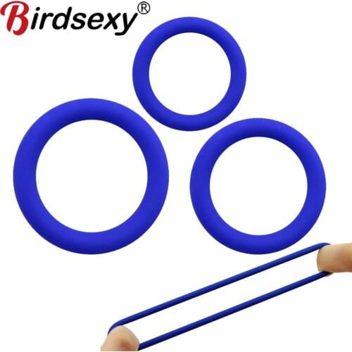 3pcs Man Penis Sleeve Silicone Cock Ring Delay Ejaculation Sex Toys For Men Penis Ring Adult Products Sex Toy For Men Masturbate