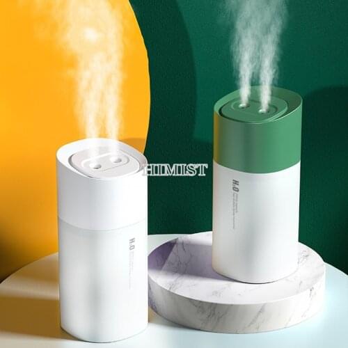 350ml USB Air Humidifier Dual Diffuser Timing Mist Maker Purification Portable Fog Sprayer with LED Light for Home Car Office