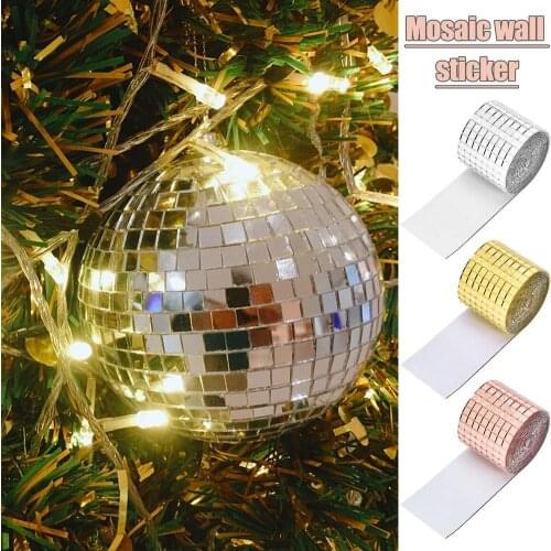 3D Mirror Mosaic Wall Sticker DIY Wall Stickers Waterproof Peel Removable Wallpaper For Home Decoration Kitchen Wall KTV Decor