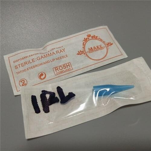 500Pcs 1rl Permanent Makeup Tattoo Traditional Needle Tip Cap For Standard Machine Needle Independent Package 0.4*0.6*2.5cm