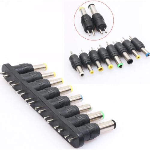 8 In1 Universal 2Pin Plug Charger Tip AC/DC Power Adapter For Notebook Laptop