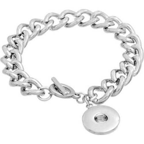 Snap Button Bracelet Fashion DIY Snap Bracelets & Bangles 18mm Snap Buttons Jewelry Charms Bracelets For Women