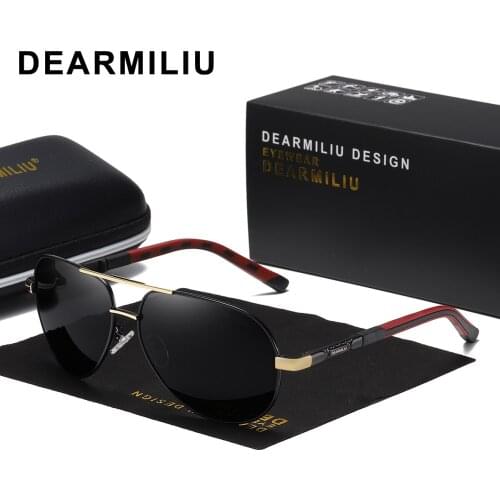 DEARMILIU Men Vintage Aluminum Polarized Sunglasses Classic Brand Sun glasses Coating Lens Driving Shades For Men/Wome
