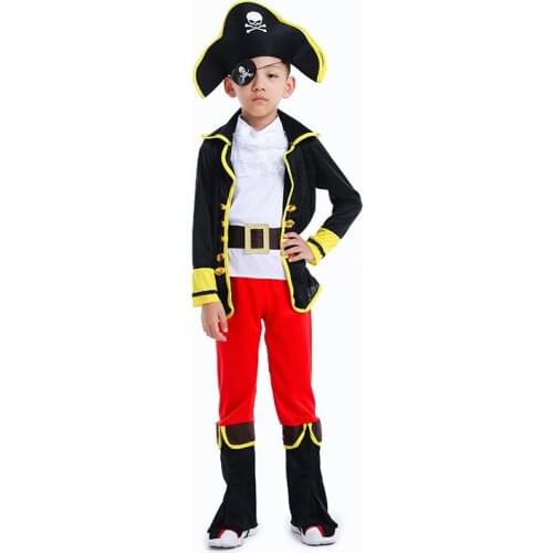Children Girls Elis Pirate Captain Cosplay costume New Year Christmas Party Dress