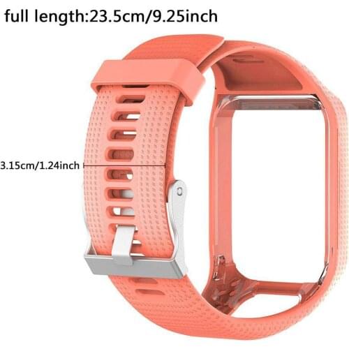 For TomTom Runner 2&3/Golfer 2/Spark 3 GPS Watch Bracelet Replacement Wrist Straps Silicone Watch Wrist Band Strap Sweet-proof